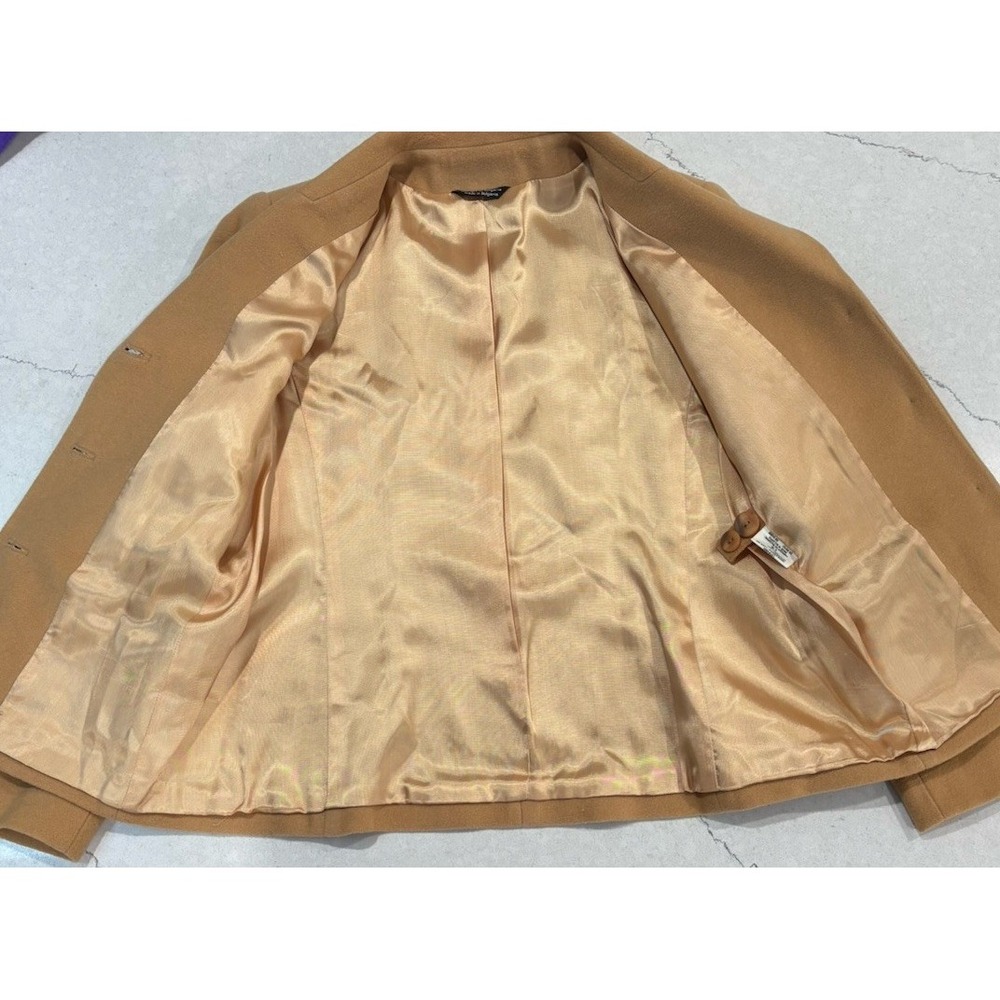 Vintage Tribal Sportswear Camel Wool Cashmere Safari Blazer Jacket Women's Sz 14 - Picture 4 of 13